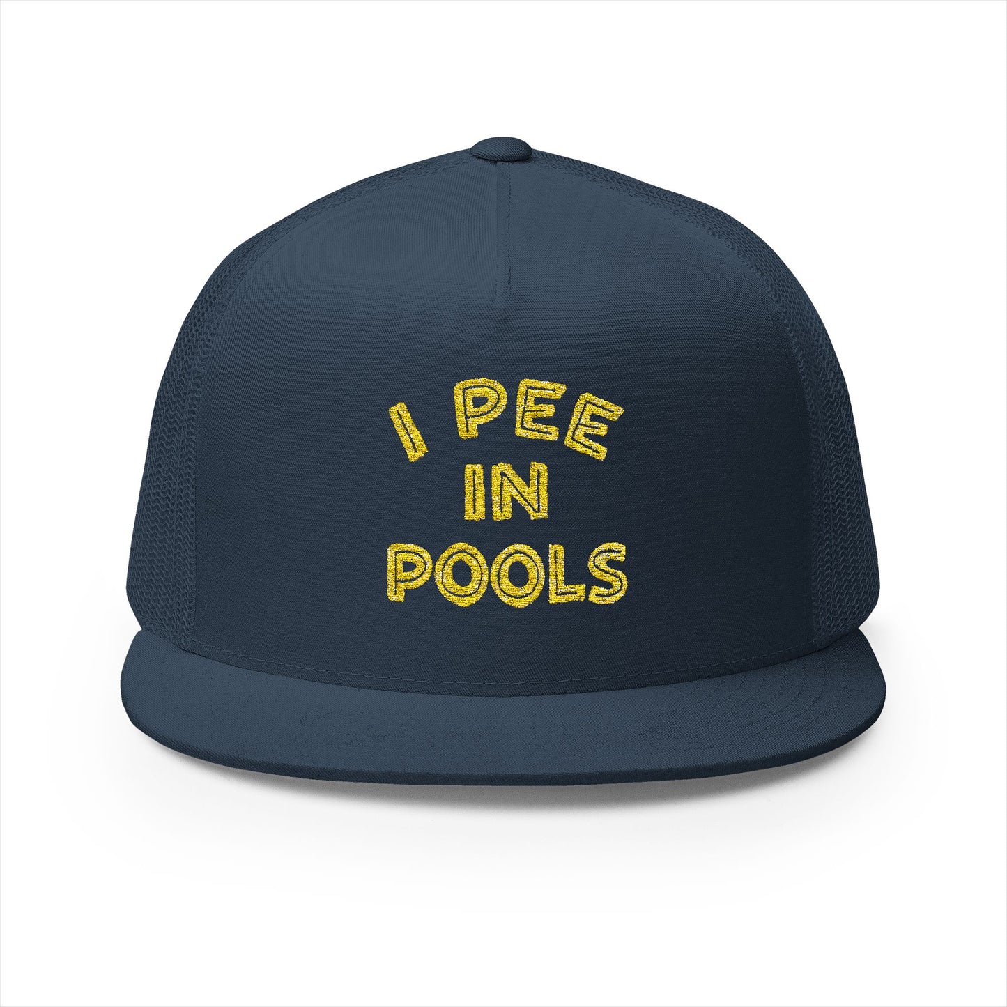 Pee In Pools 5 Panel Trucker Cap (Embroidery)