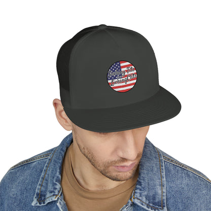 Sucking Ts and Licking Cs 4th of July Panel Trucker Cap (Embroidery)