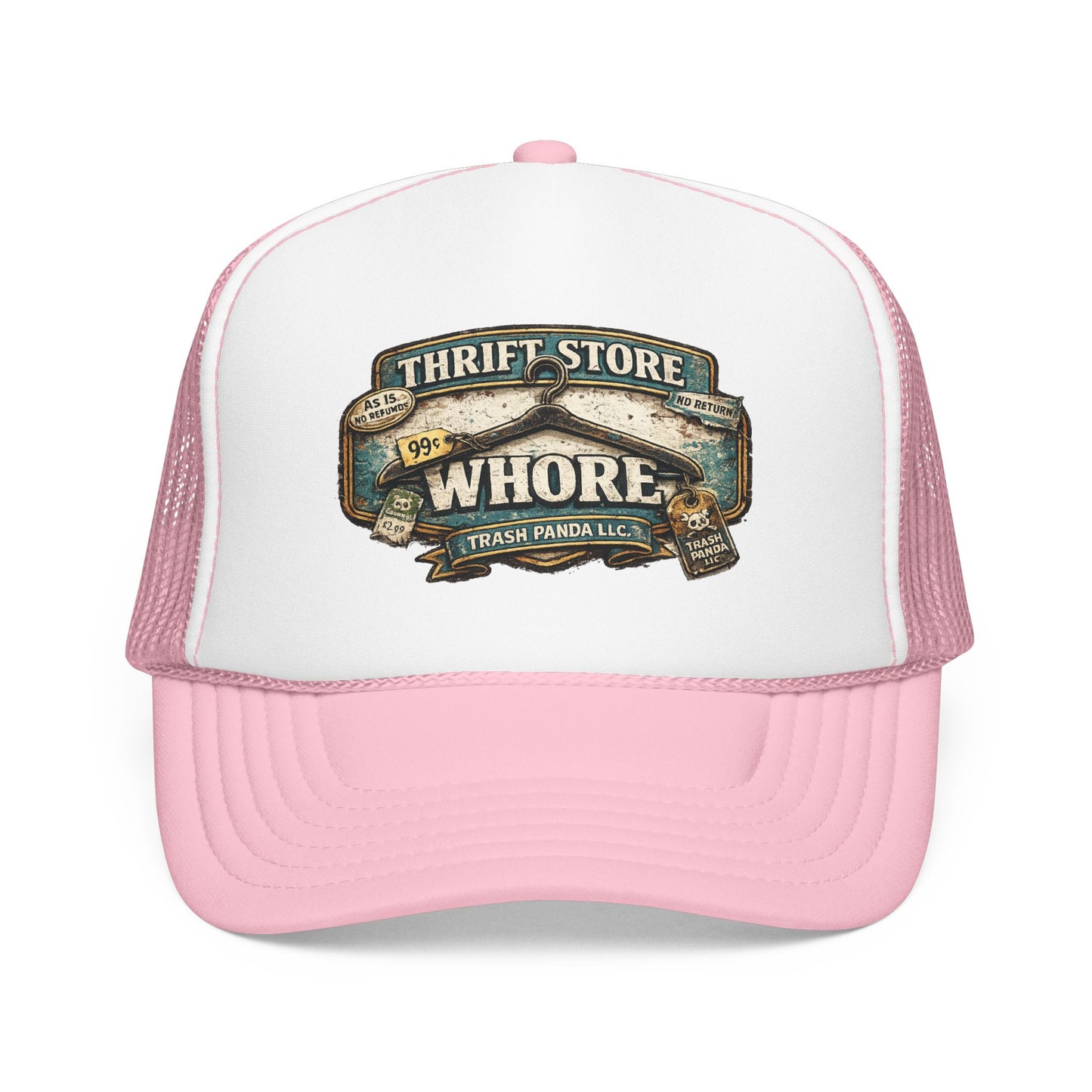 Thrift Store Wh*re Foam Trucker Hat (Printed)
