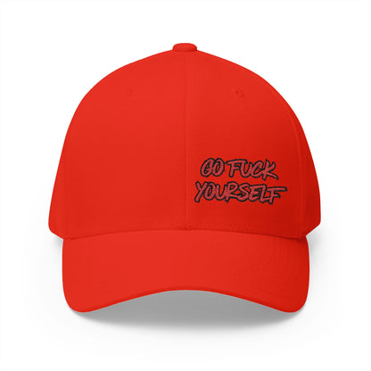 Go F Yourself (RED) Embroidered FlexFit Hat