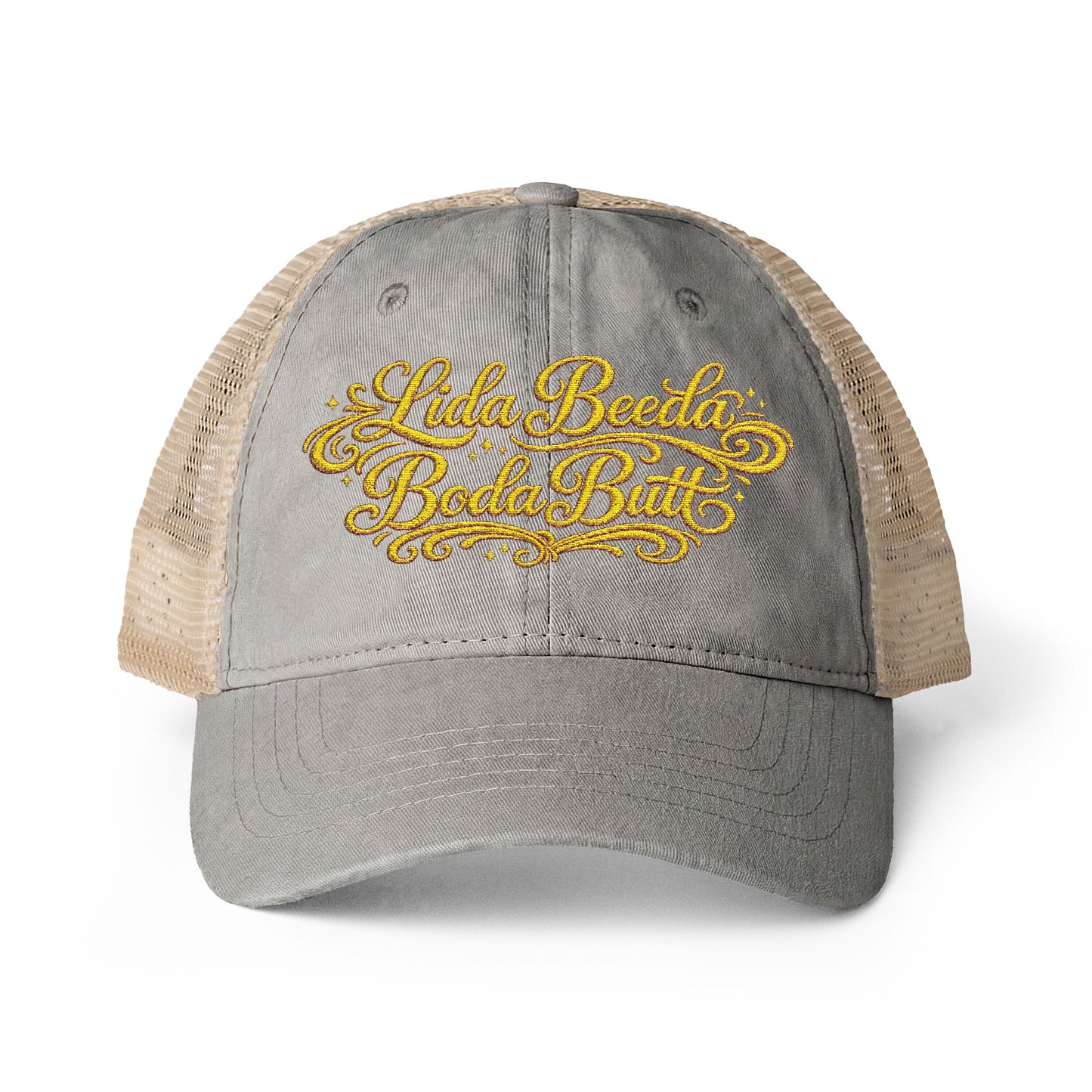 Lida Beeda Boda Butt Women's Washed Mesh-Back Cap