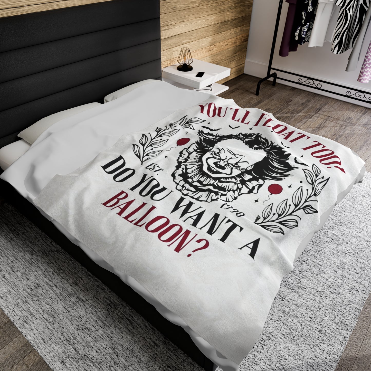 PENNYWISE Velveteen Plush Blanket