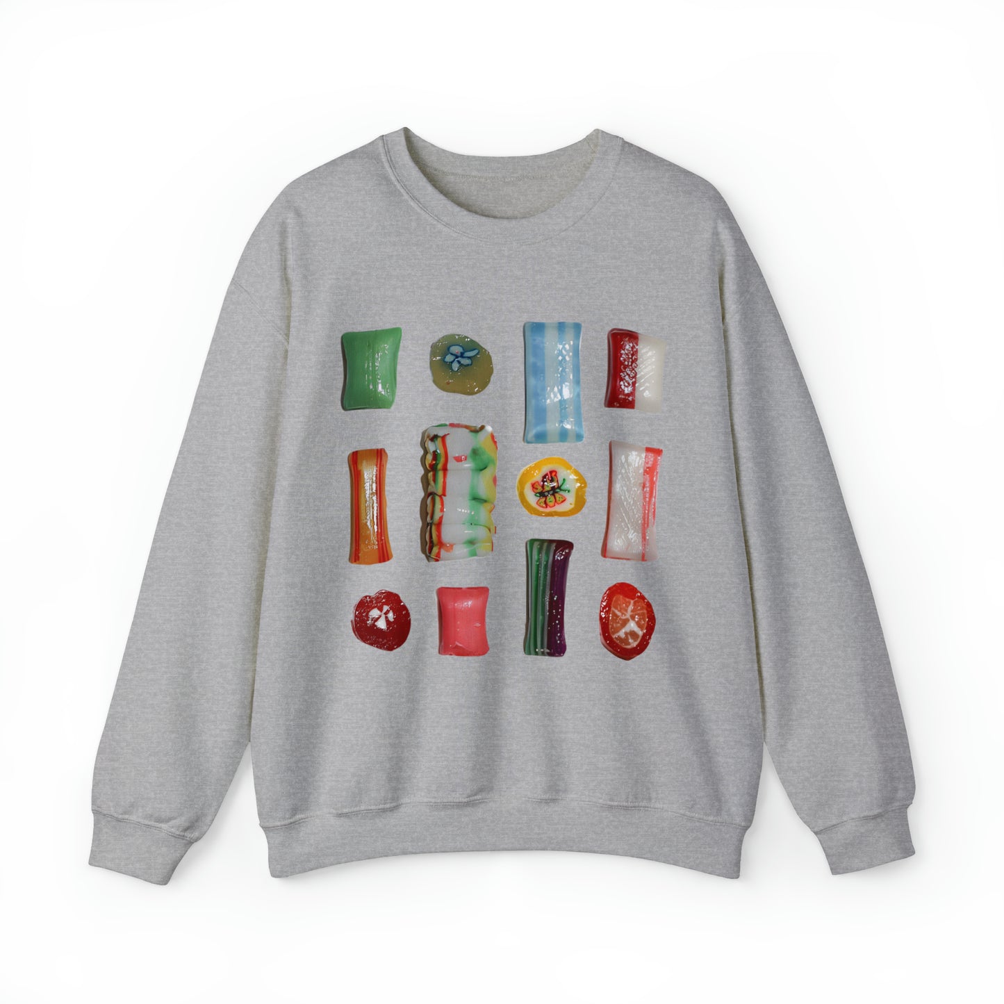 Christmas Candy Sweatshirt Unisex Heavy Blend™ Crewneck Sweatshirt