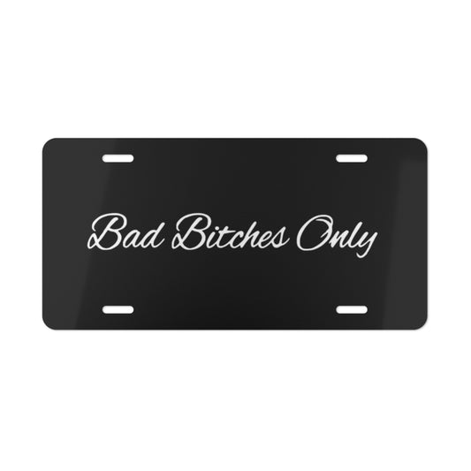 BBO Black Vanity Plate