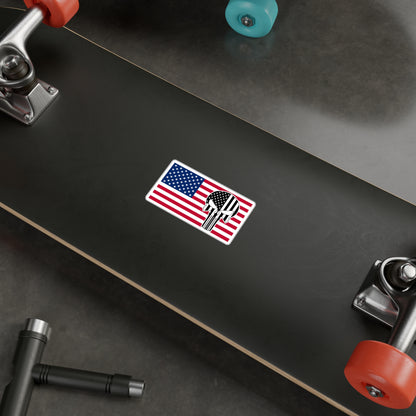 American Flag W/ Punisher Vinyl Decals