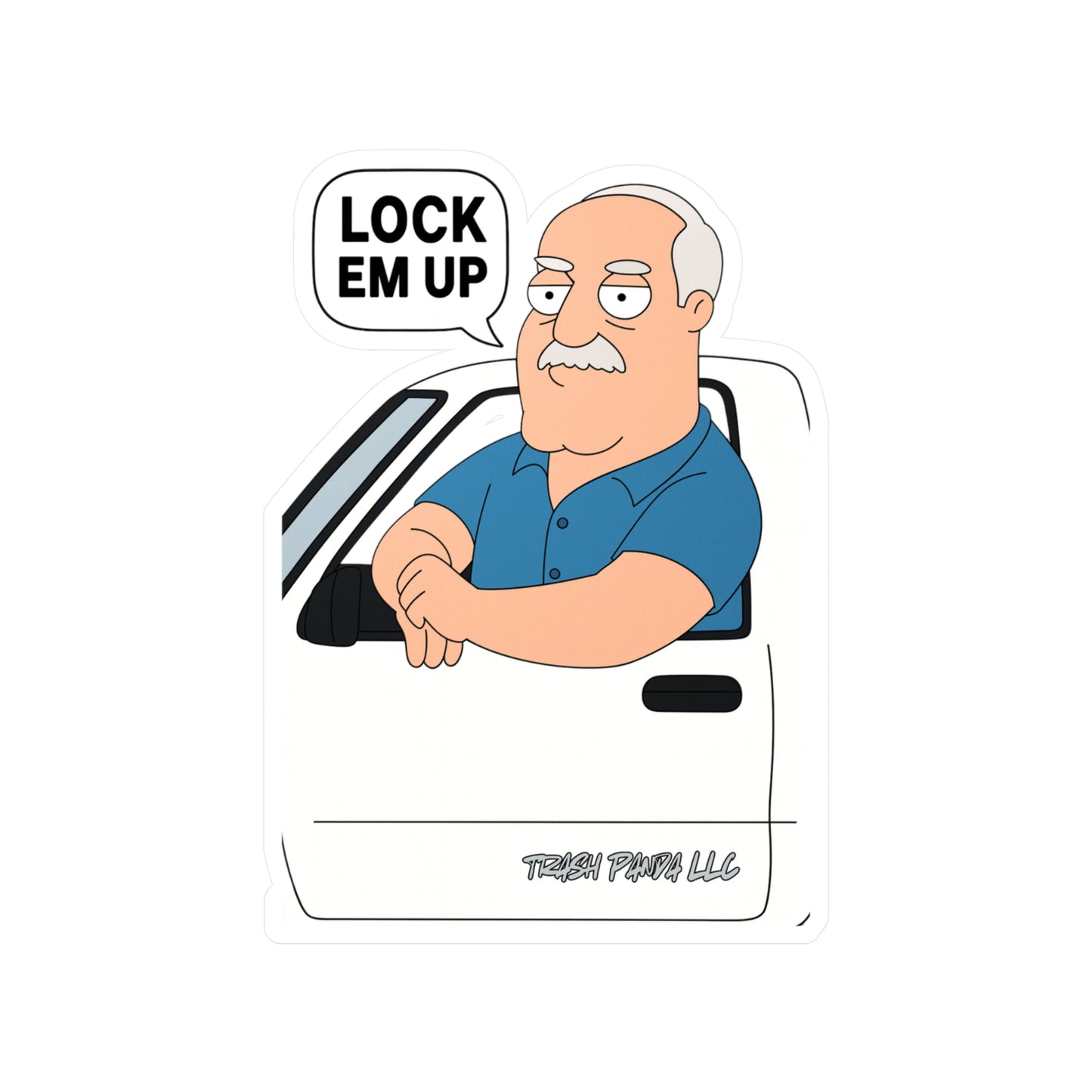Lock Em Up American D Vinyl Decals