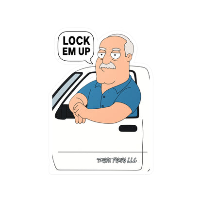 Lock Em Up American D Vinyl Decals