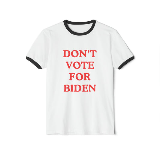 (DON'T) VOTE FOR PEDRO (BIDEN) Unisex Cotton Ringer T-Shirt