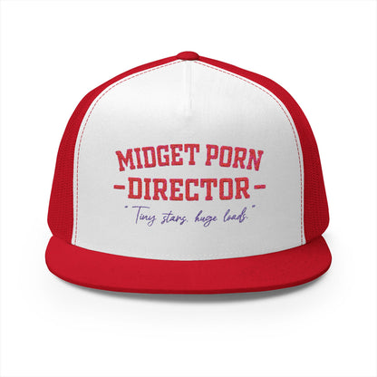 Midget Porn Director 5 Panel Trucker Cap (Embroidery)