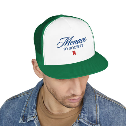 Menace To Society 5 Panel Trucker Cap (Embroidery)