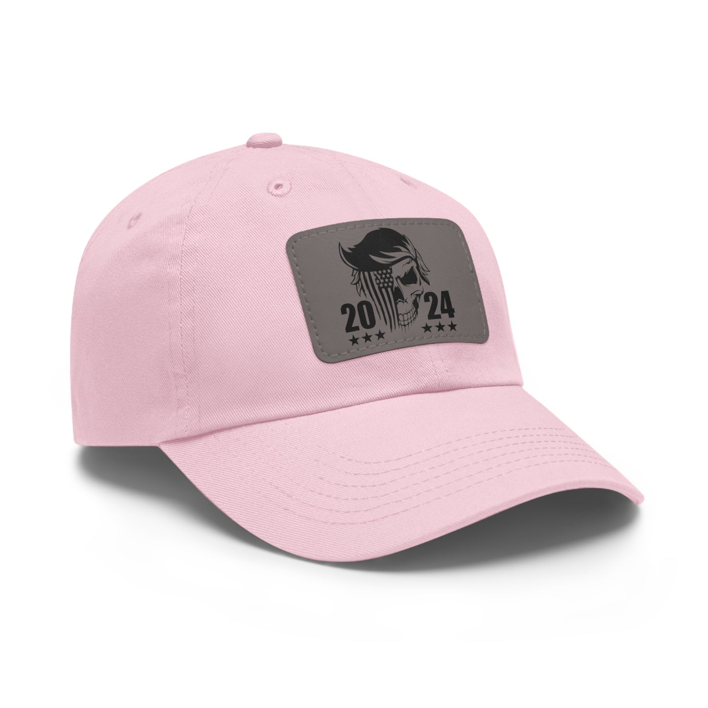 Trump 2024 Hat with Leather Patch (Rectangle)