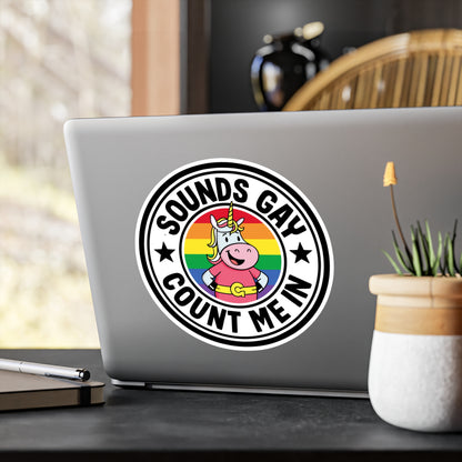 Sounds Gay Vinyl Decal