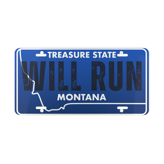 Will Run MT Vanity Plate