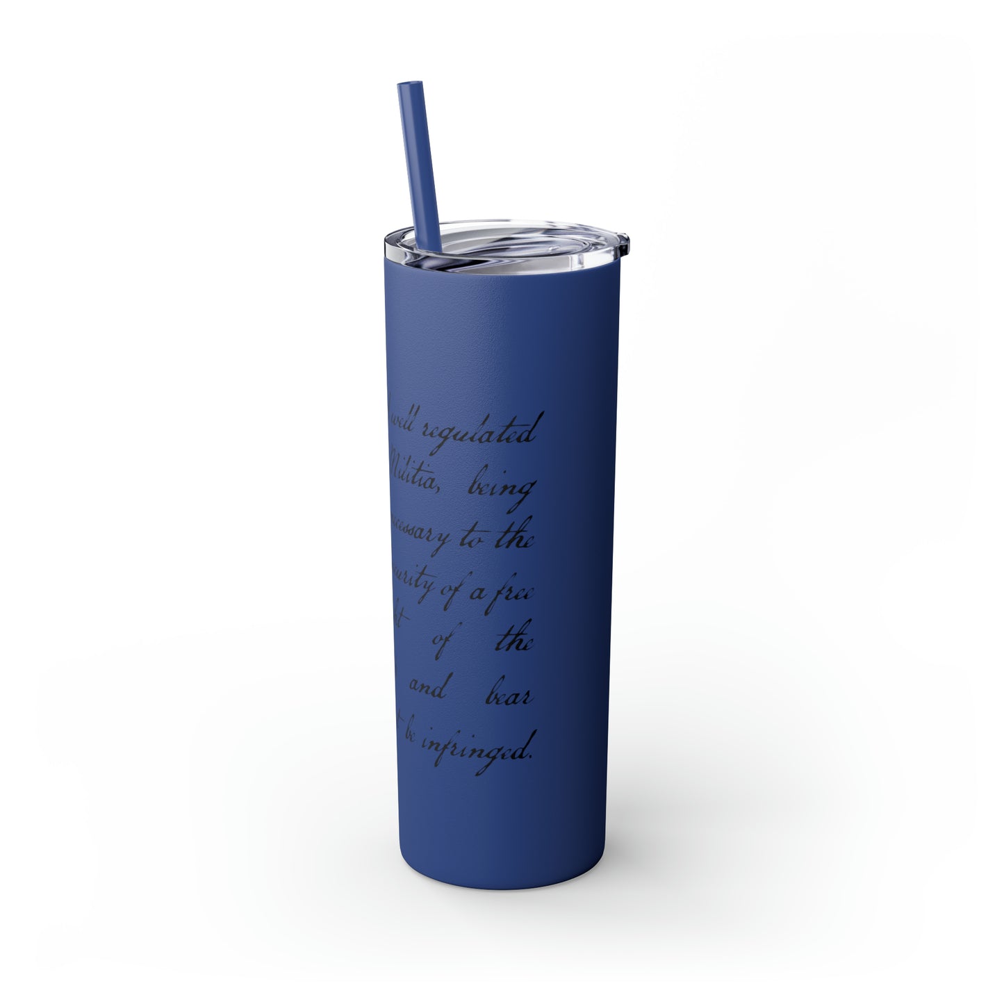 2A Betsy Flag Skinny Tumbler with Straw, 20oz