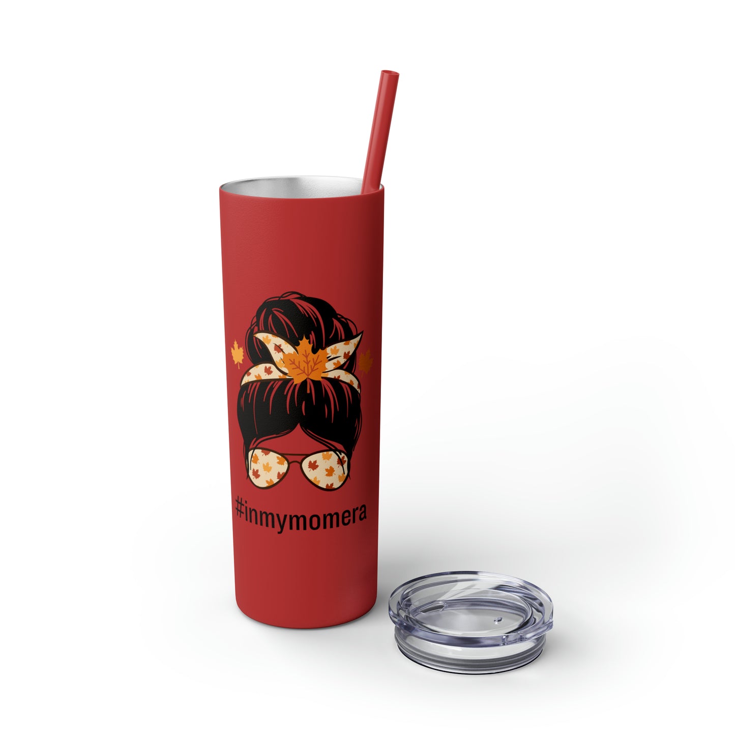 In My Mom Era Fall Skinny Tumbler with Straw, 20oz