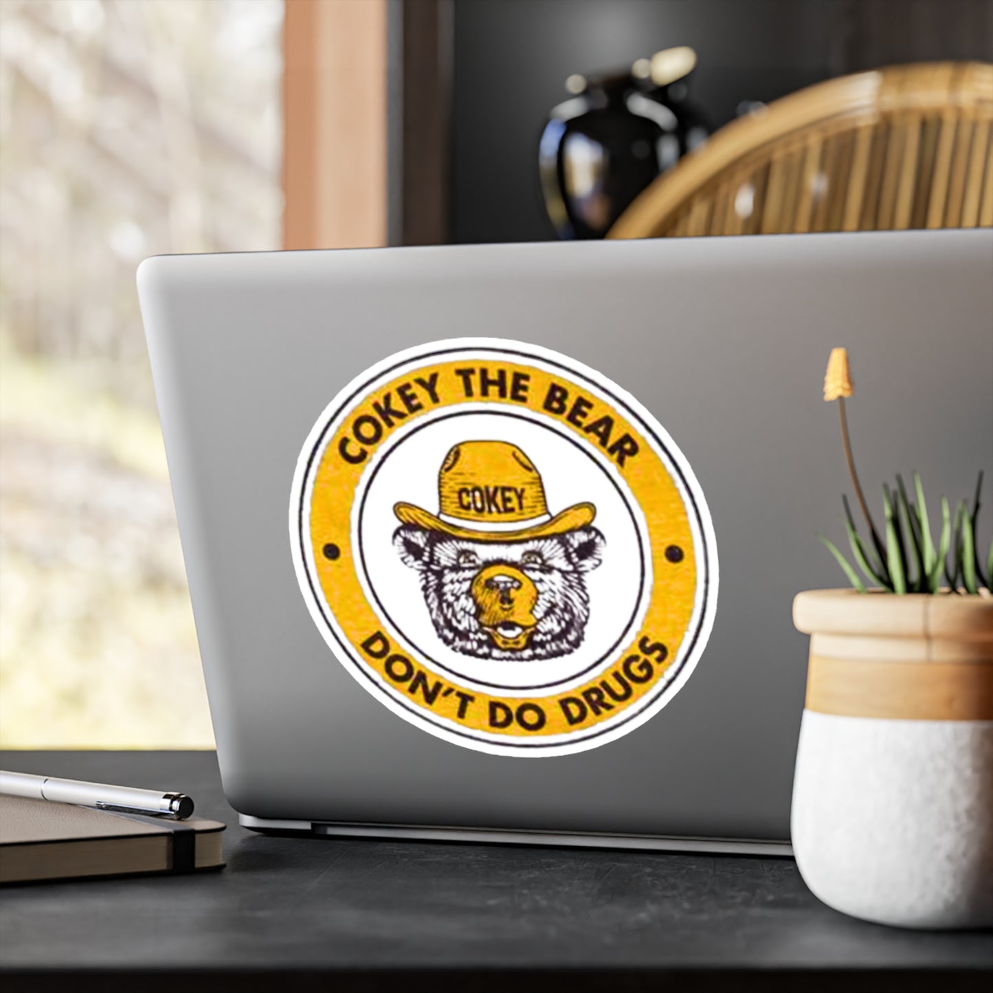 Cokey The Bear Kiss-Cut Vinyl Decals