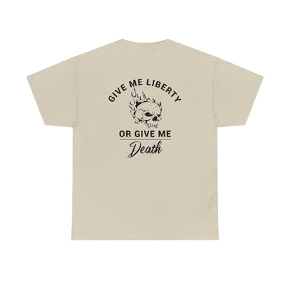 Give Me Liberty Skull Unisex Heavy Cotton Tee