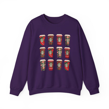 2023 Starbucks Christmas Sweatshirt Unisex Heavy Blend™ Crewneck Sweatshirt