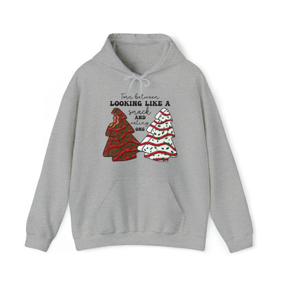 Looking Like A Snack Christmas Tree Cake Unisex Heavy Blend™ Hooded Sweatshirt