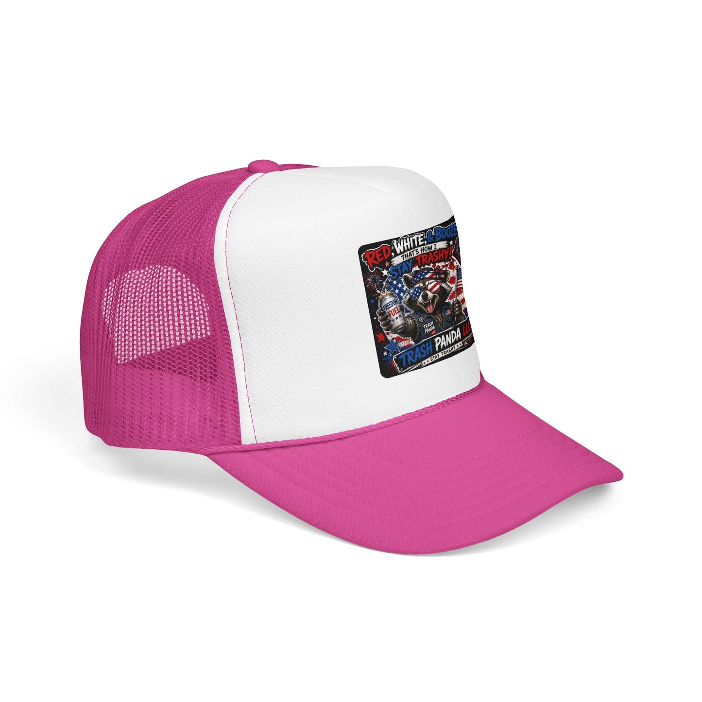 Red White & Booze Foam Trucker Hat (Printed)