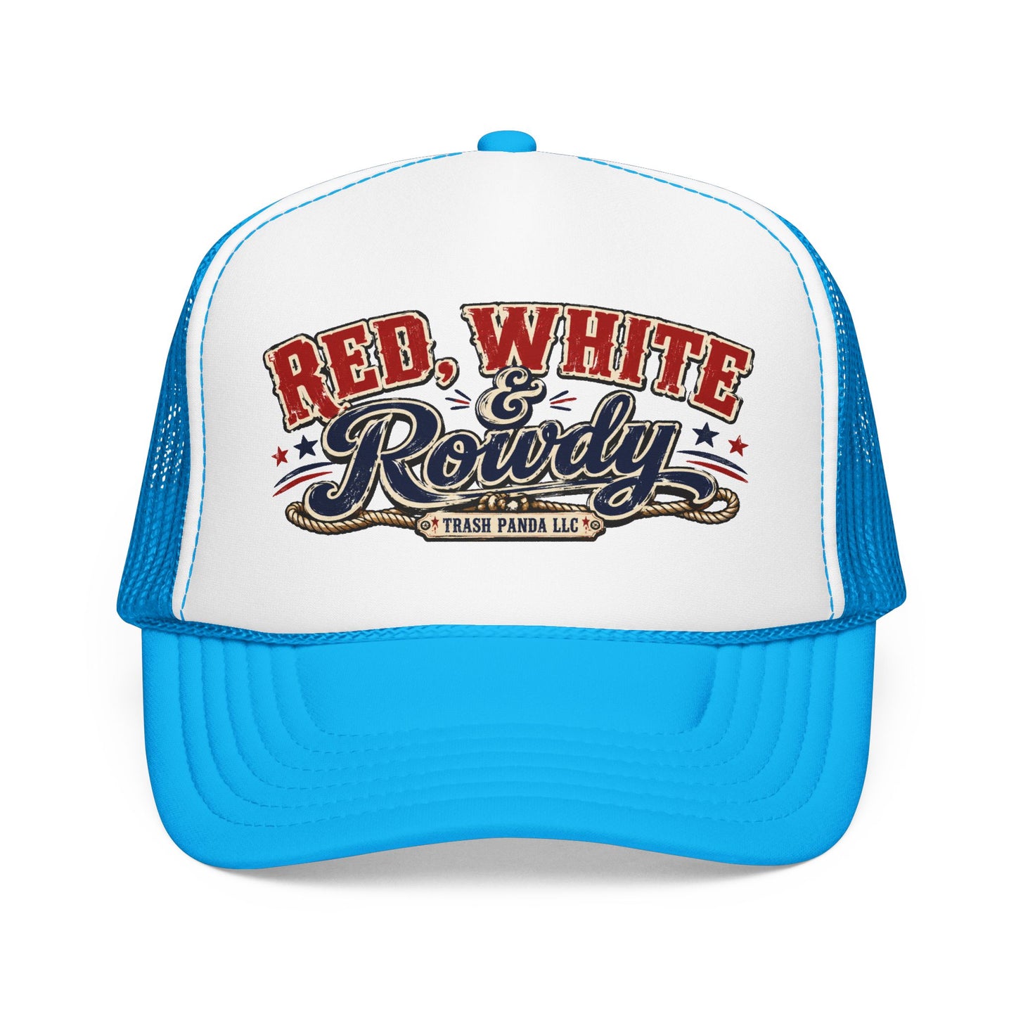 Red White & Rowdy Foam Trucker Hat (Printed)