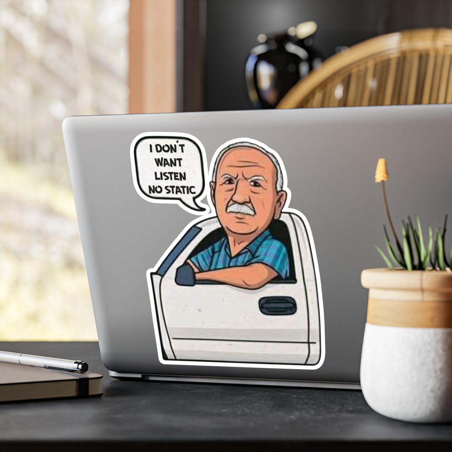 No Static Kiss-Cut Vinyl Decals