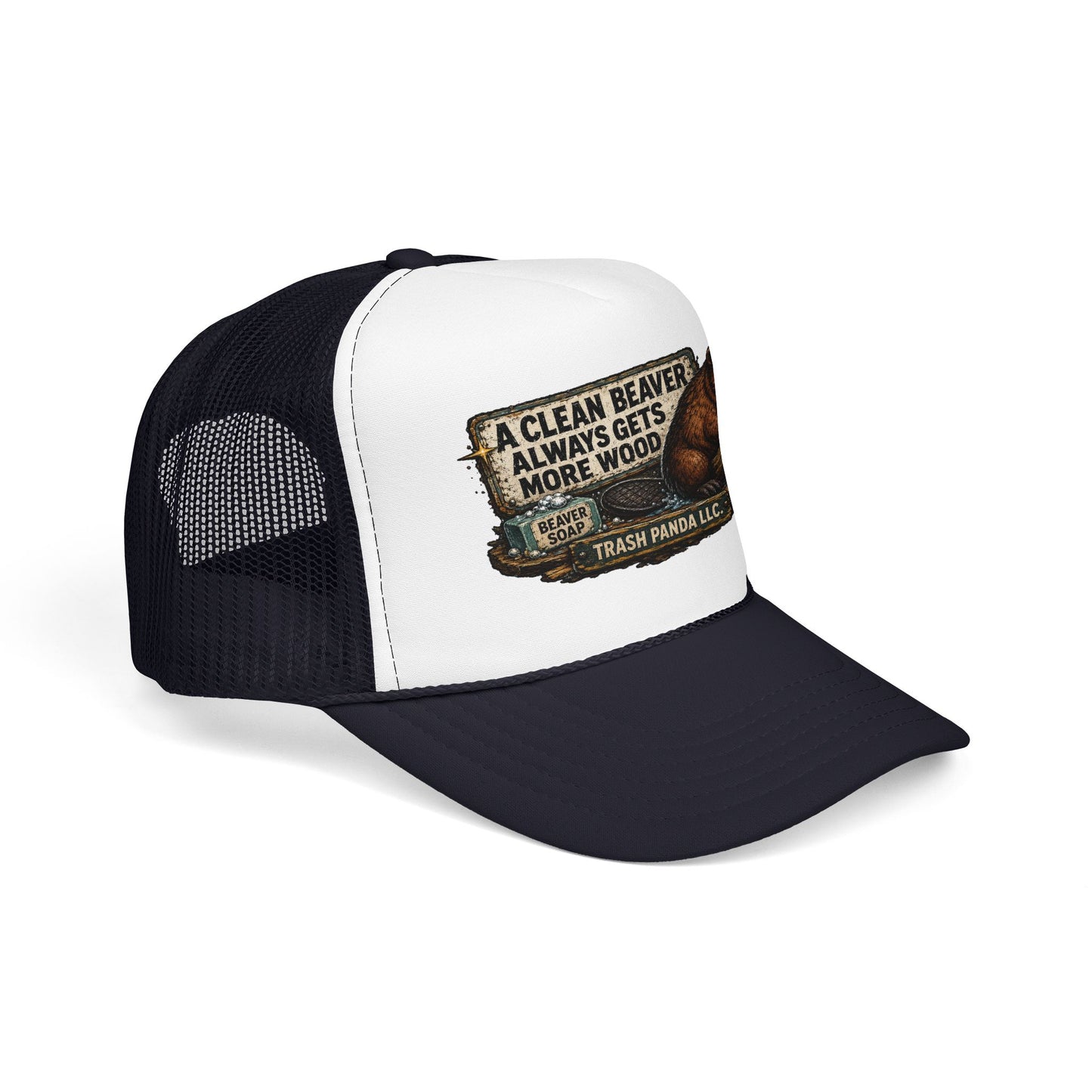 Clean Beaver Foam Trucker Hat (Printed)