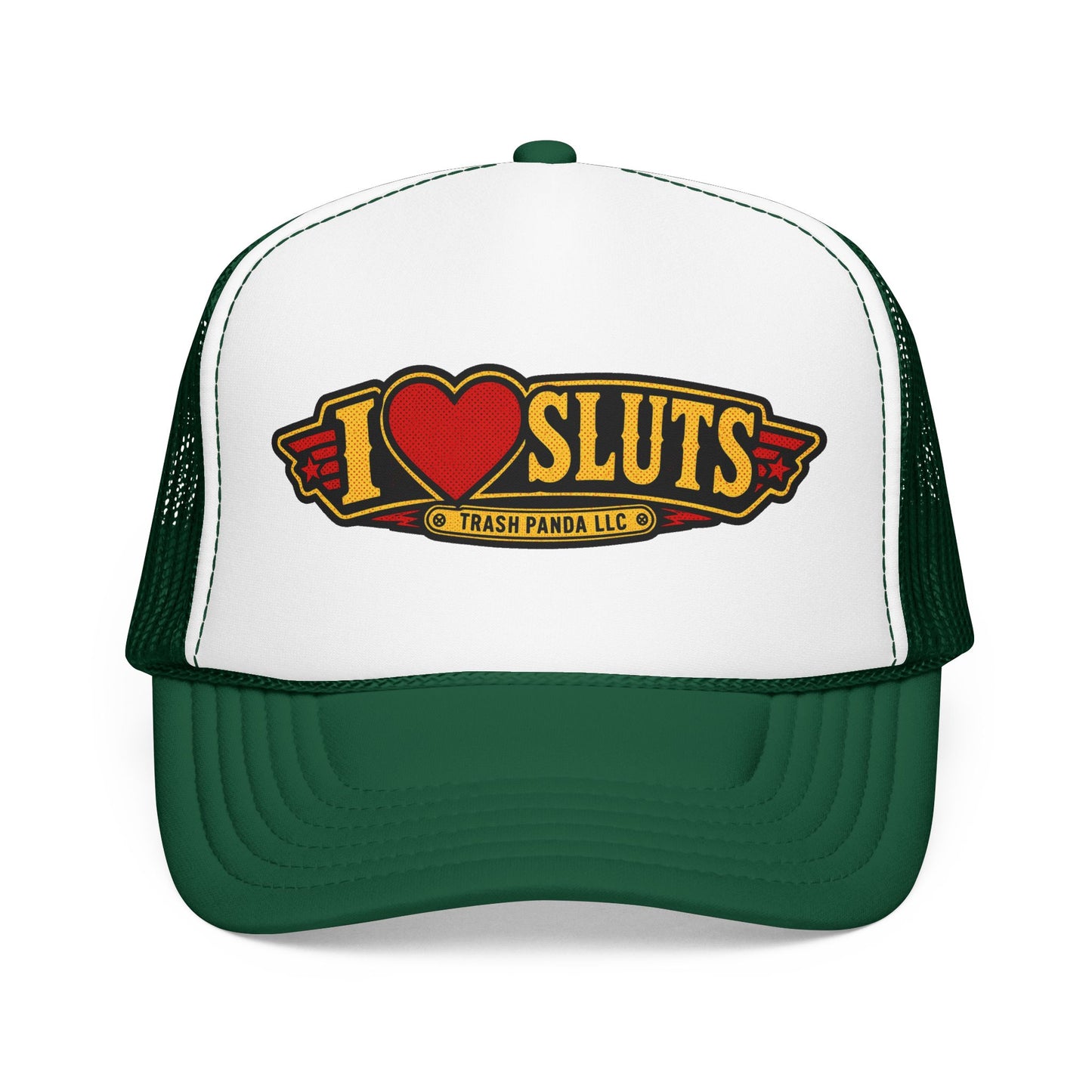 I Heart Sl*ts Foam Trucker Hat (Printed)