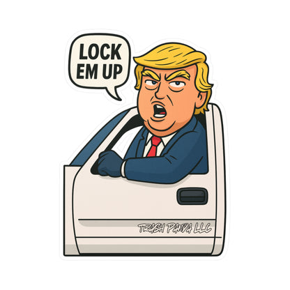 Lock Em Up DJT Vinyl Decals