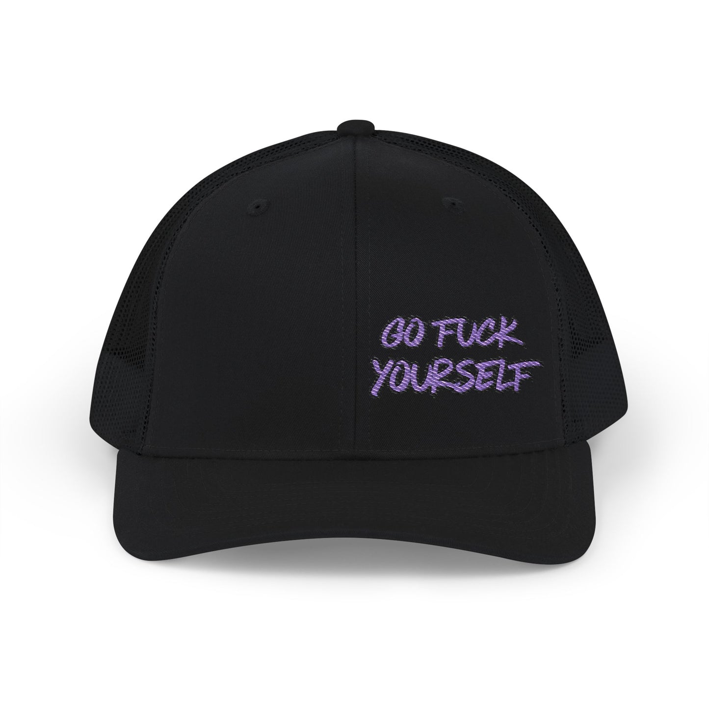 Go F Yourself (PURPLE) Richardson 112 Snapback Trucker Cap