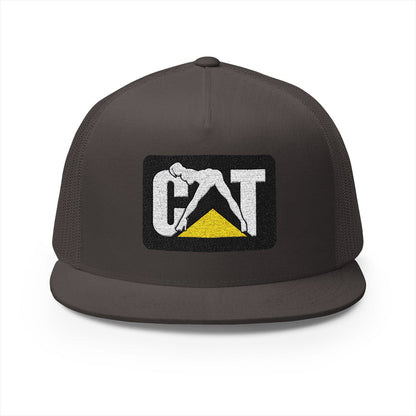 Cat Girl Embroidered 5 Panel Trucker Cap