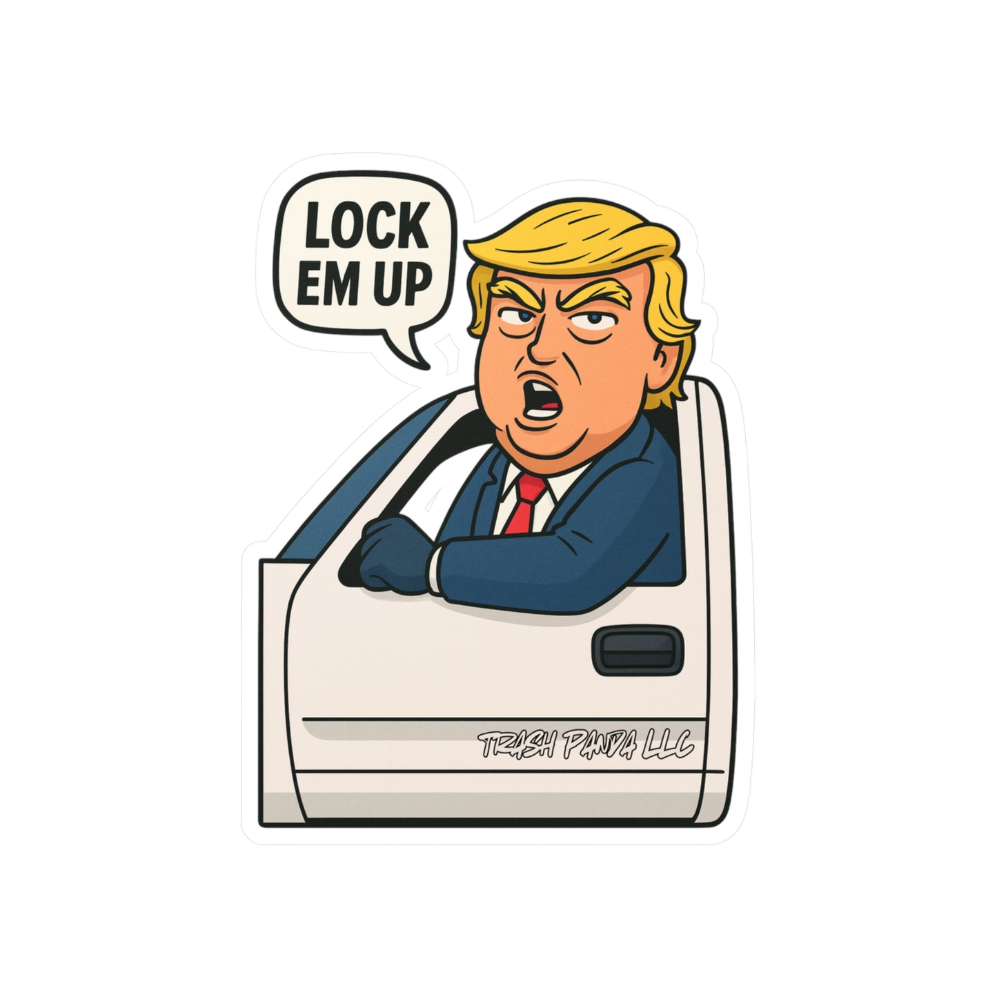 Lock Em Up DJT Vinyl Decals