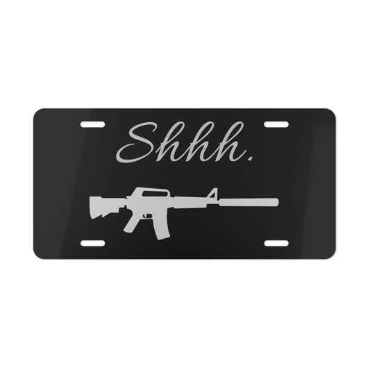 Shhh. Vanity Plate