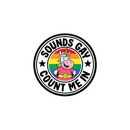 Sounds Gay Vinyl Decal