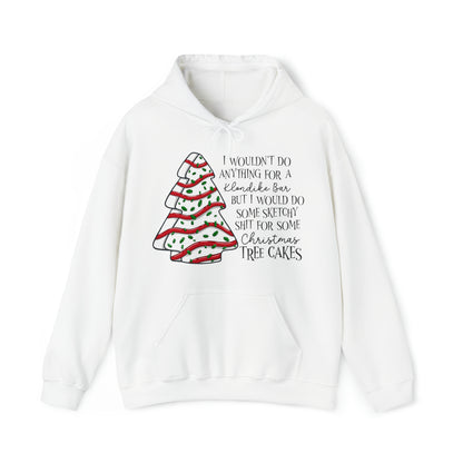 Sketchy Sh*t Christmas Tree Cake Unisex Heavy Blend™ Hooded Sweatshirt