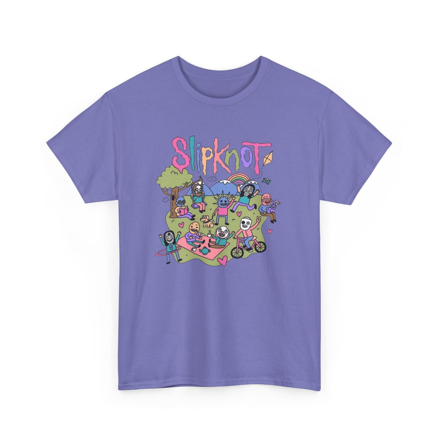 Colorful Metal Band Tee