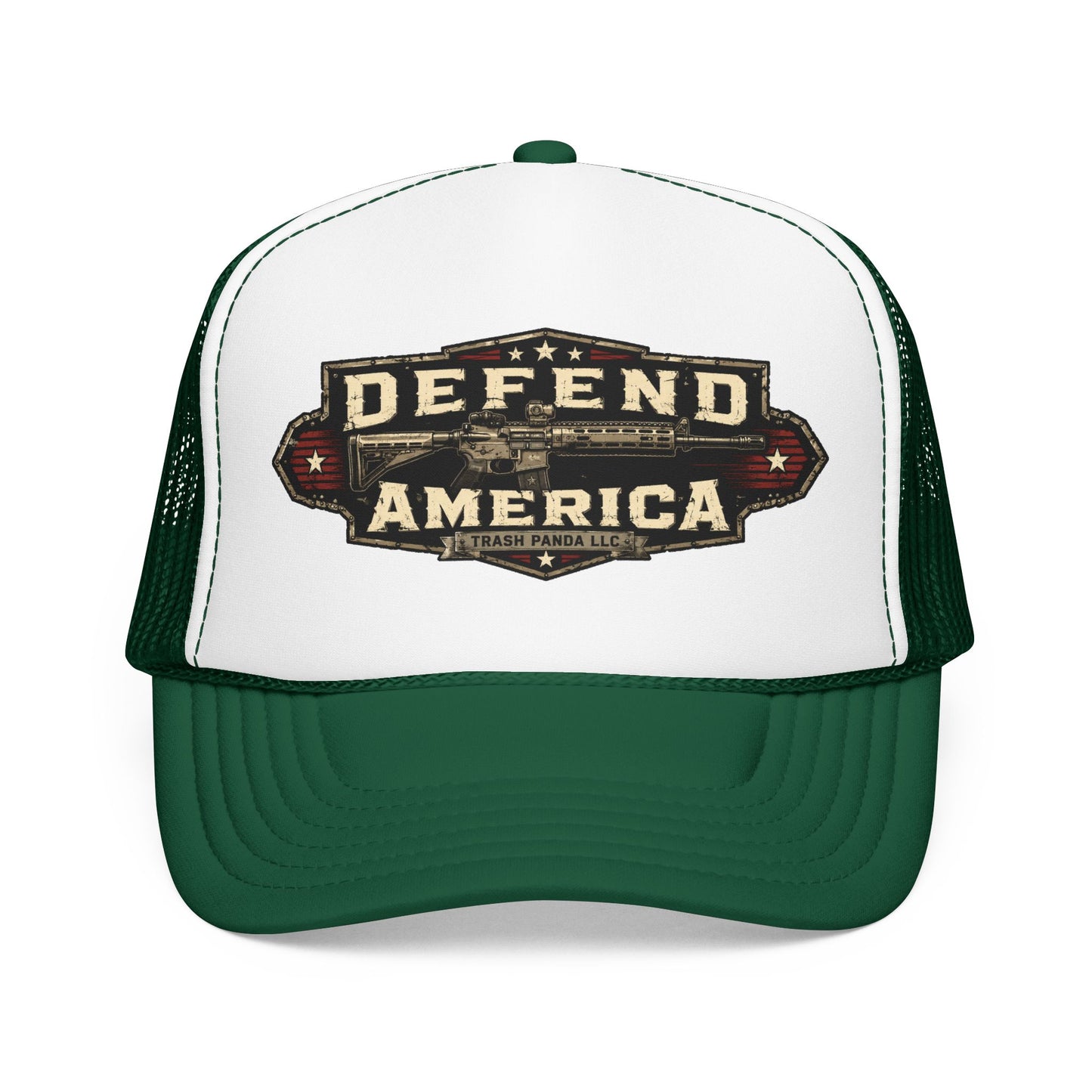 Defend America Foam Trucker Hat (Printed)