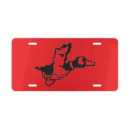 8-bit Duck Hunter Red Vanity Plate