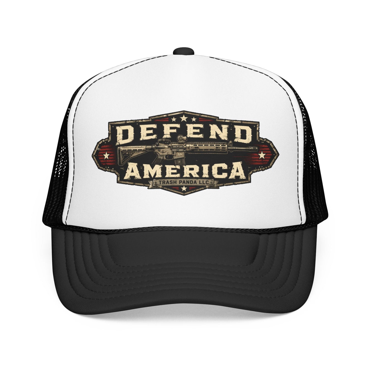 Defend America Foam Trucker Hat (Printed)