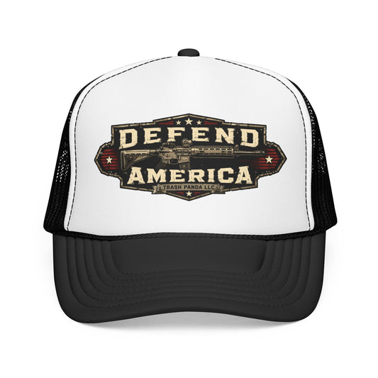 Defend America Foam Trucker Hat (Printed)