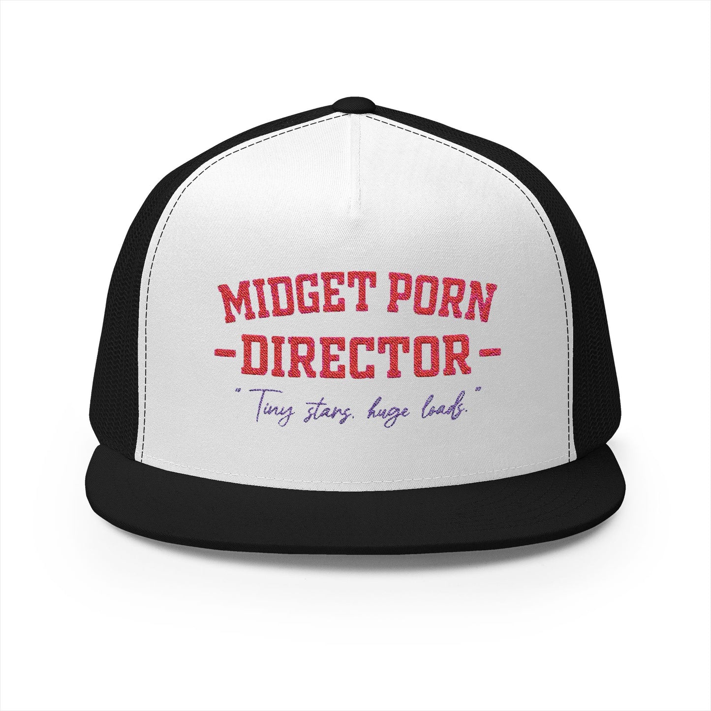 Midget Porn Director 5 Panel Trucker Cap (Embroidery)