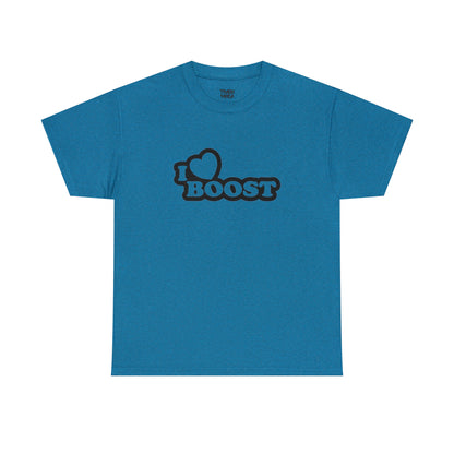 I Heart Boost Unisex Heavy Cotton Tee