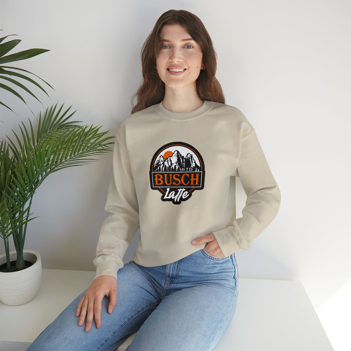 Busch Latte Sweatshirt Unisex Heavy Blend™ Crewneck Sweatshirt