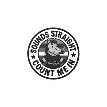 Sounds Straight Vinyl Decal