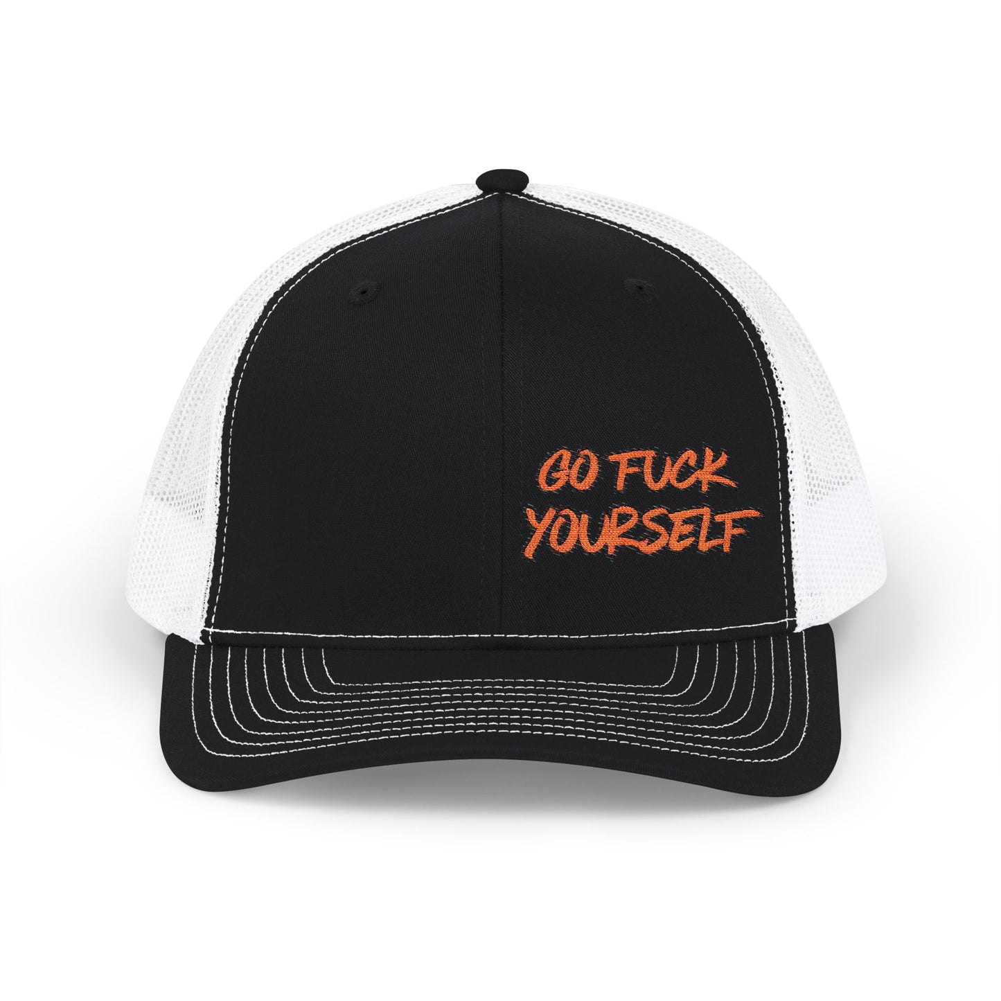 Go F Yourself (RED) Richardson 112 Snapback Trucker Cap