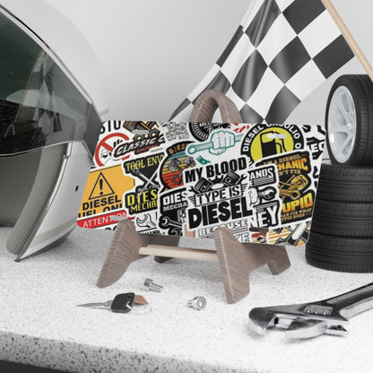 Sticker Bomb Diesel 3 Vanity Plate
