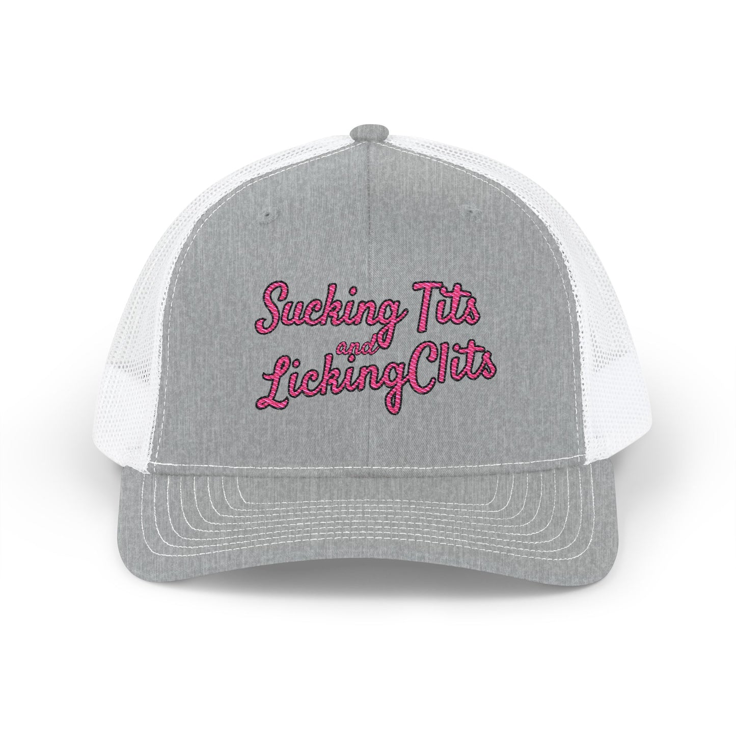 Sucking Ts and Licking Cs (Pink Thread) Richardson 112 Snapback Trucker Cap