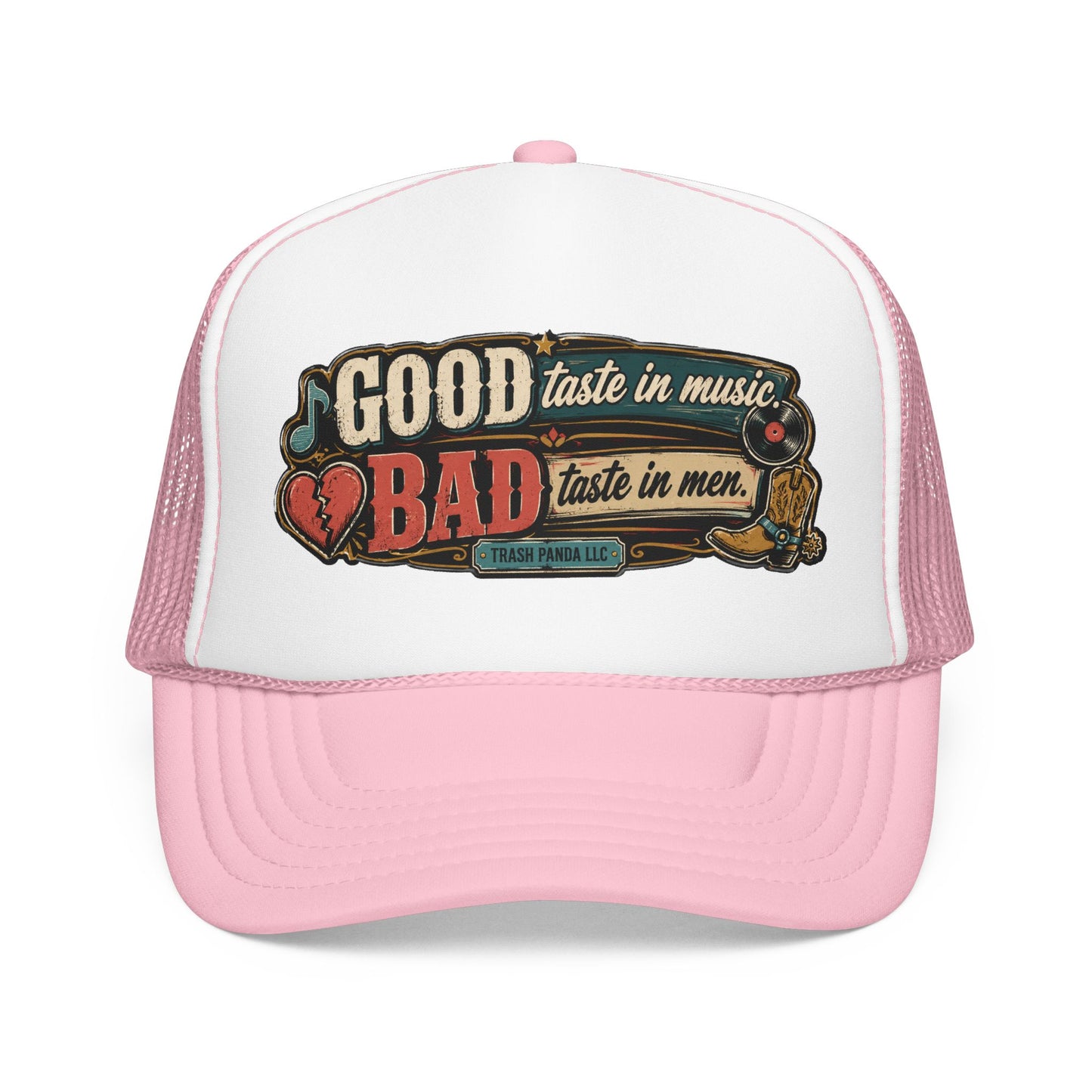 Good Taste In Music Foam Trucker Hat (Printed)