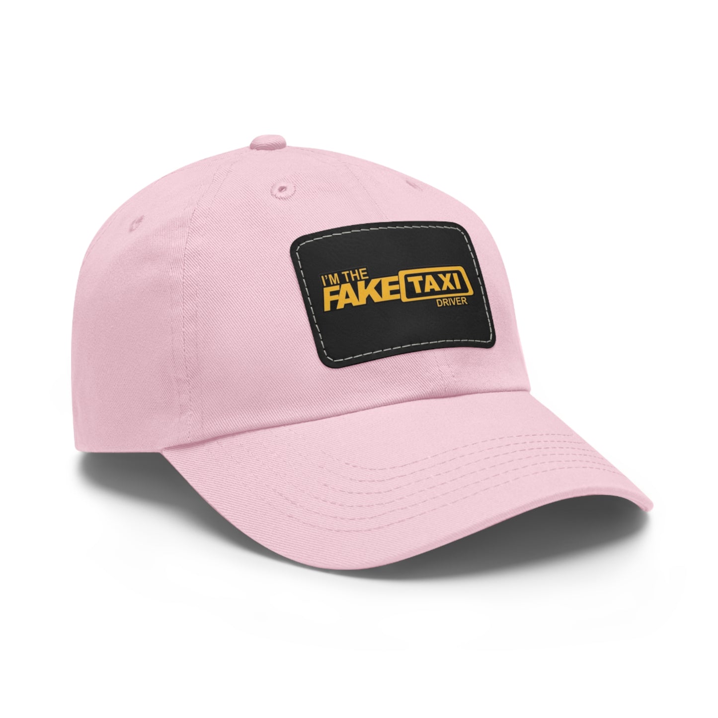 Fake Taxi Driver Hat with Leather Patch (Rectangle)