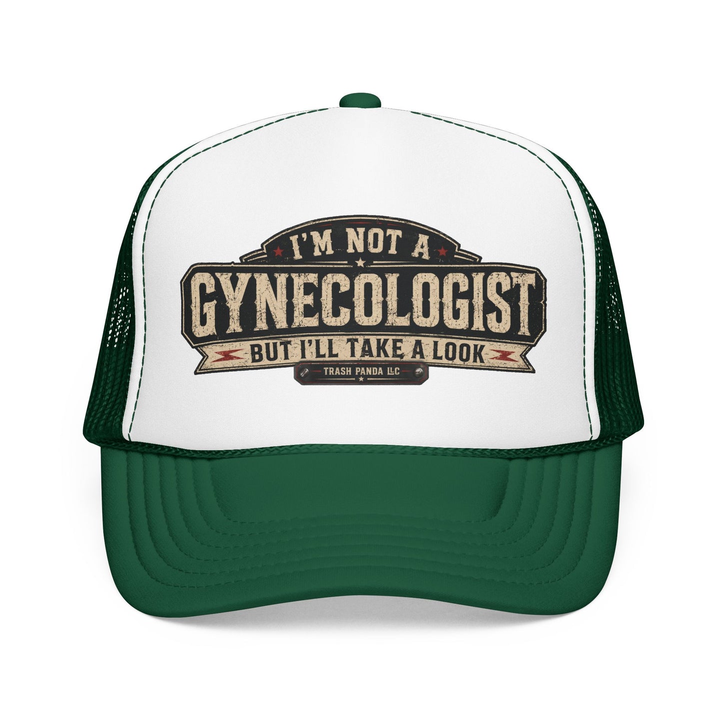 No Gynecologist Foam Trucker Hat (Printed)
